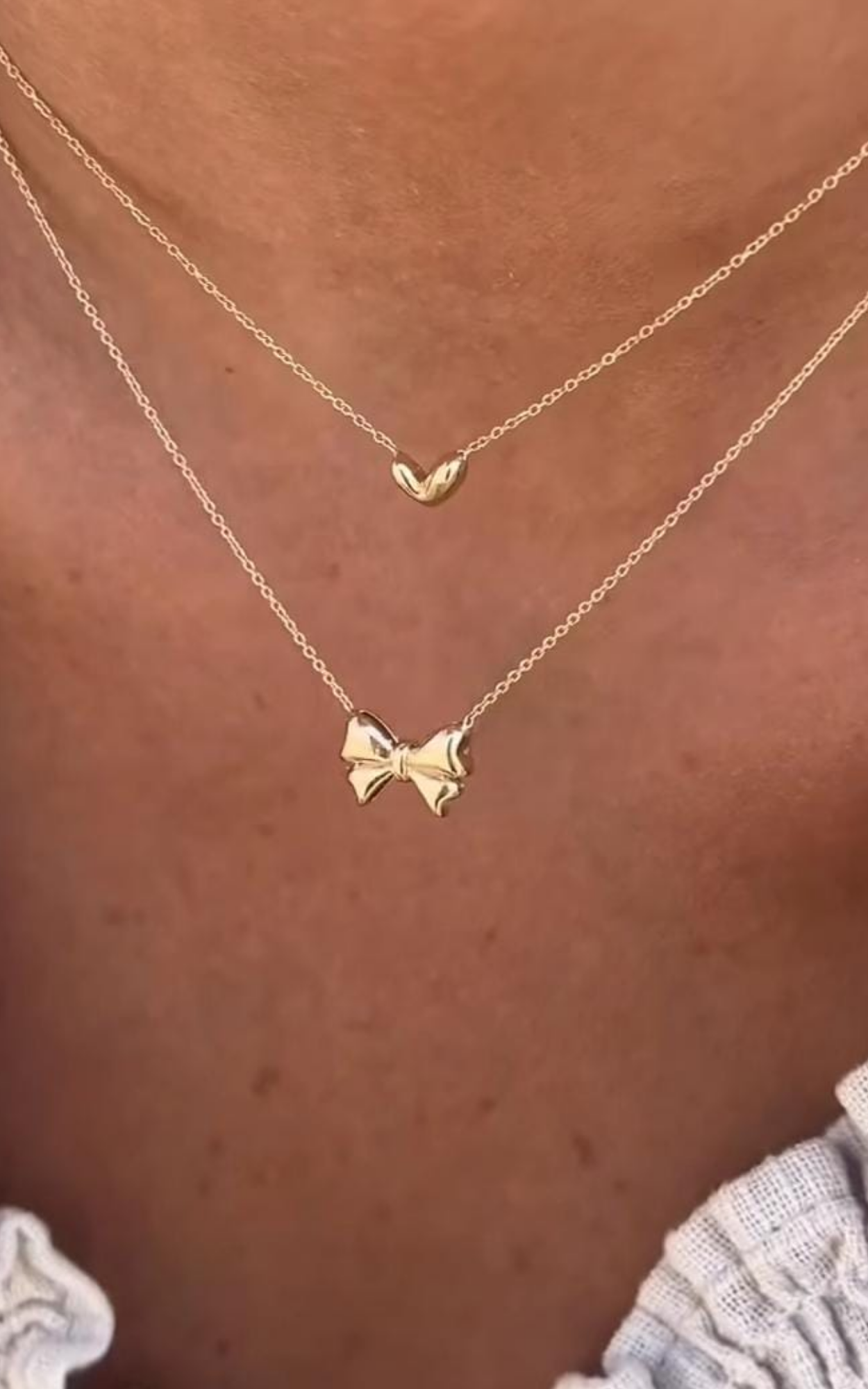 Ribbon Bow Necklace