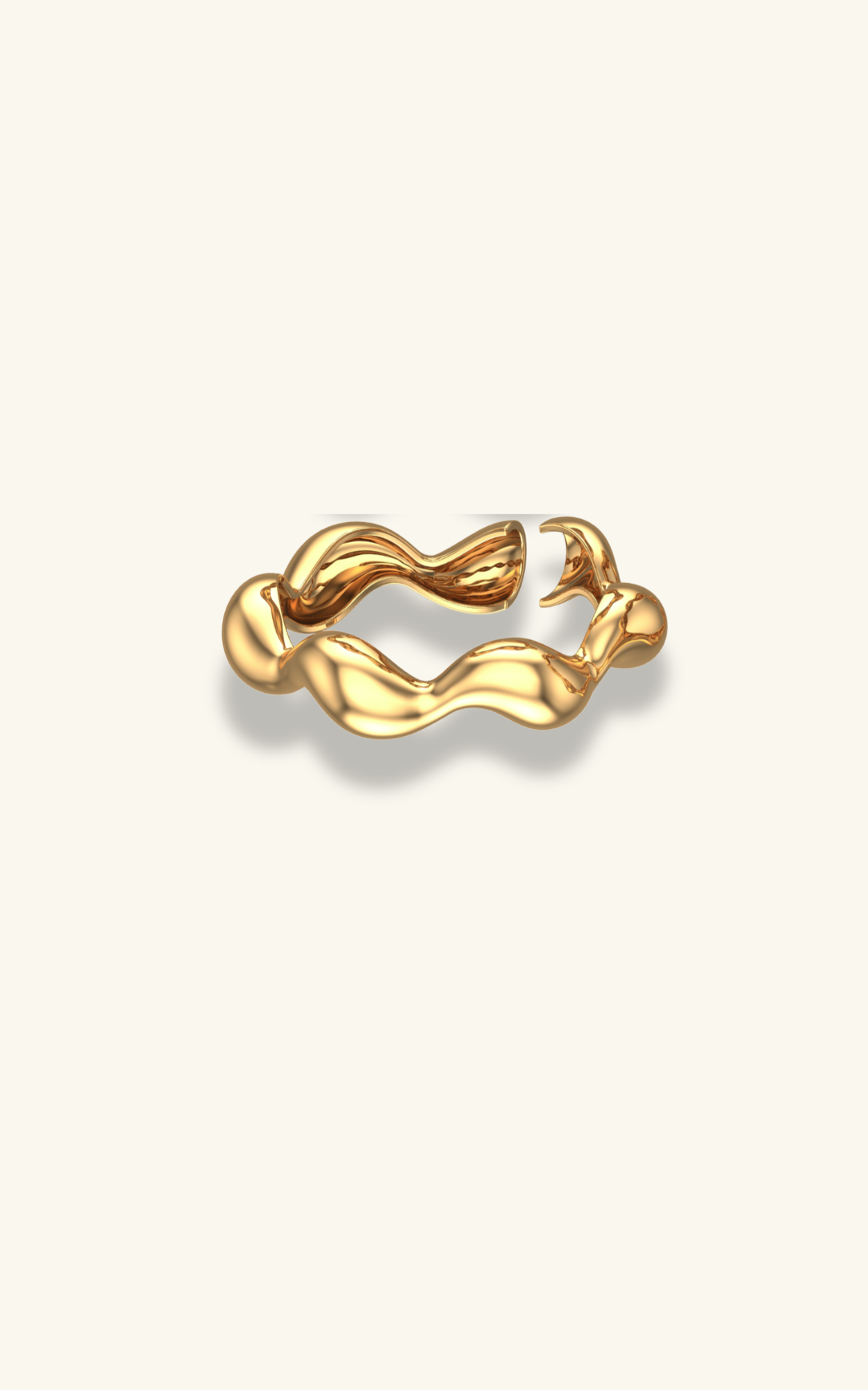 Sculptural Seep Ring