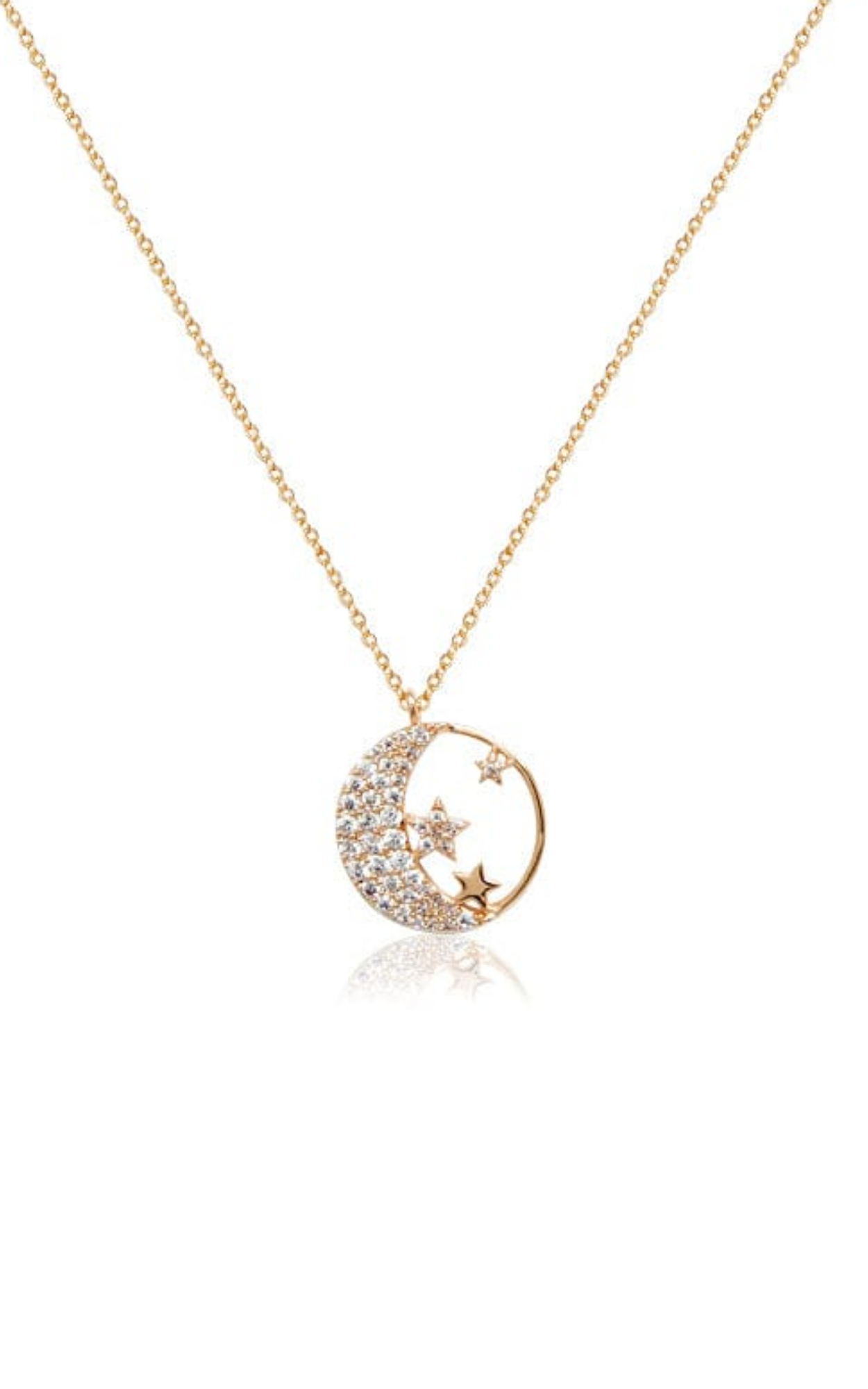 Shining Moon Star Necklace