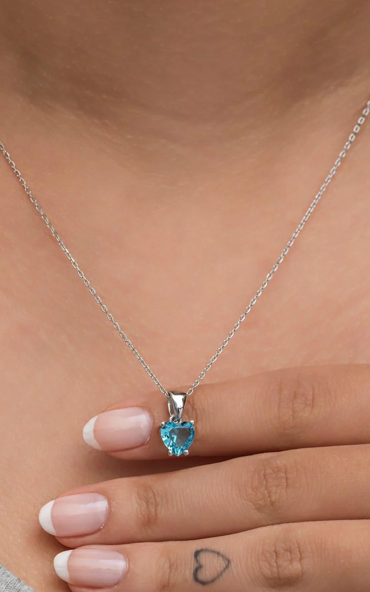 Solitaire Heart Necklace