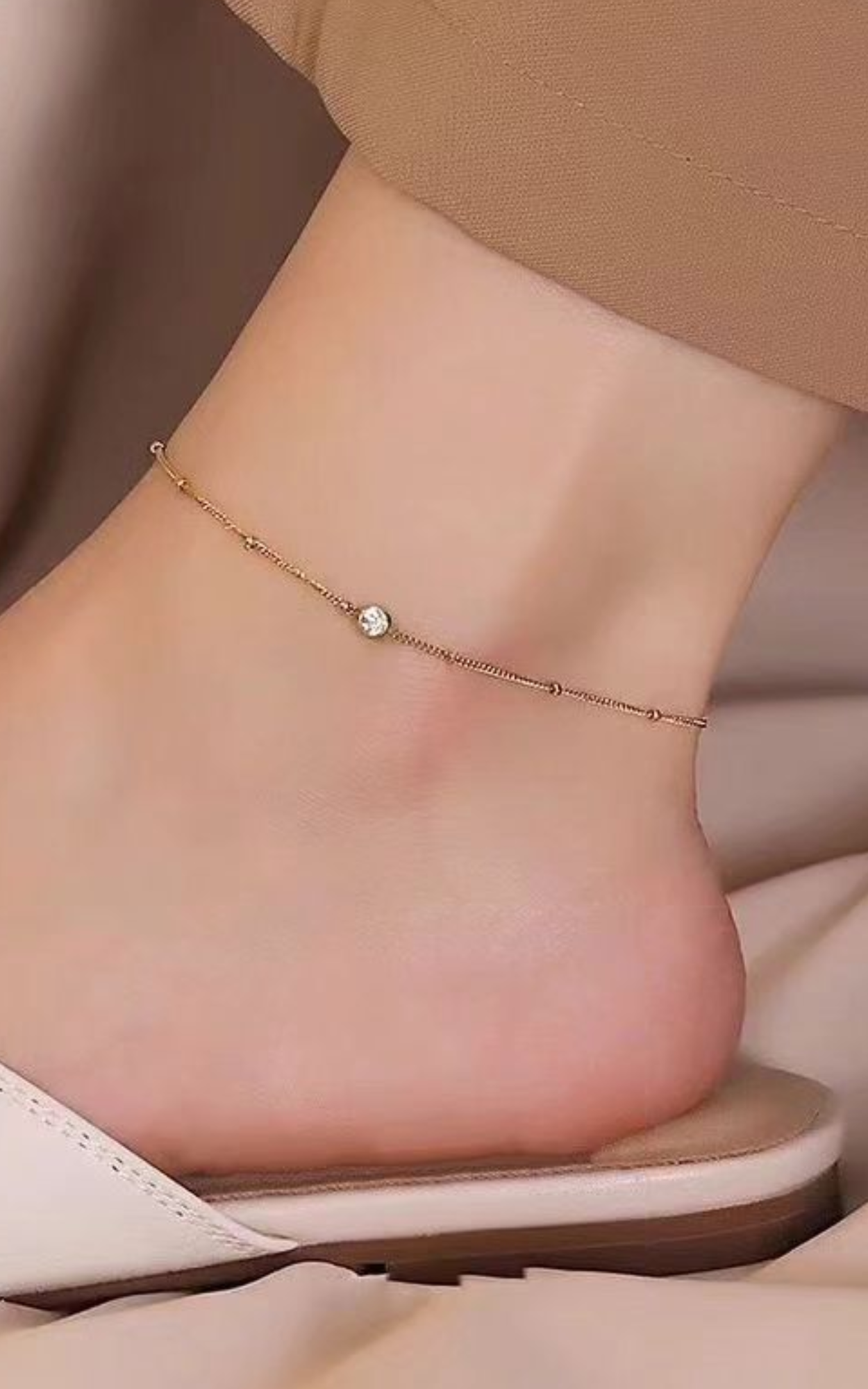 Solitaire Anklet