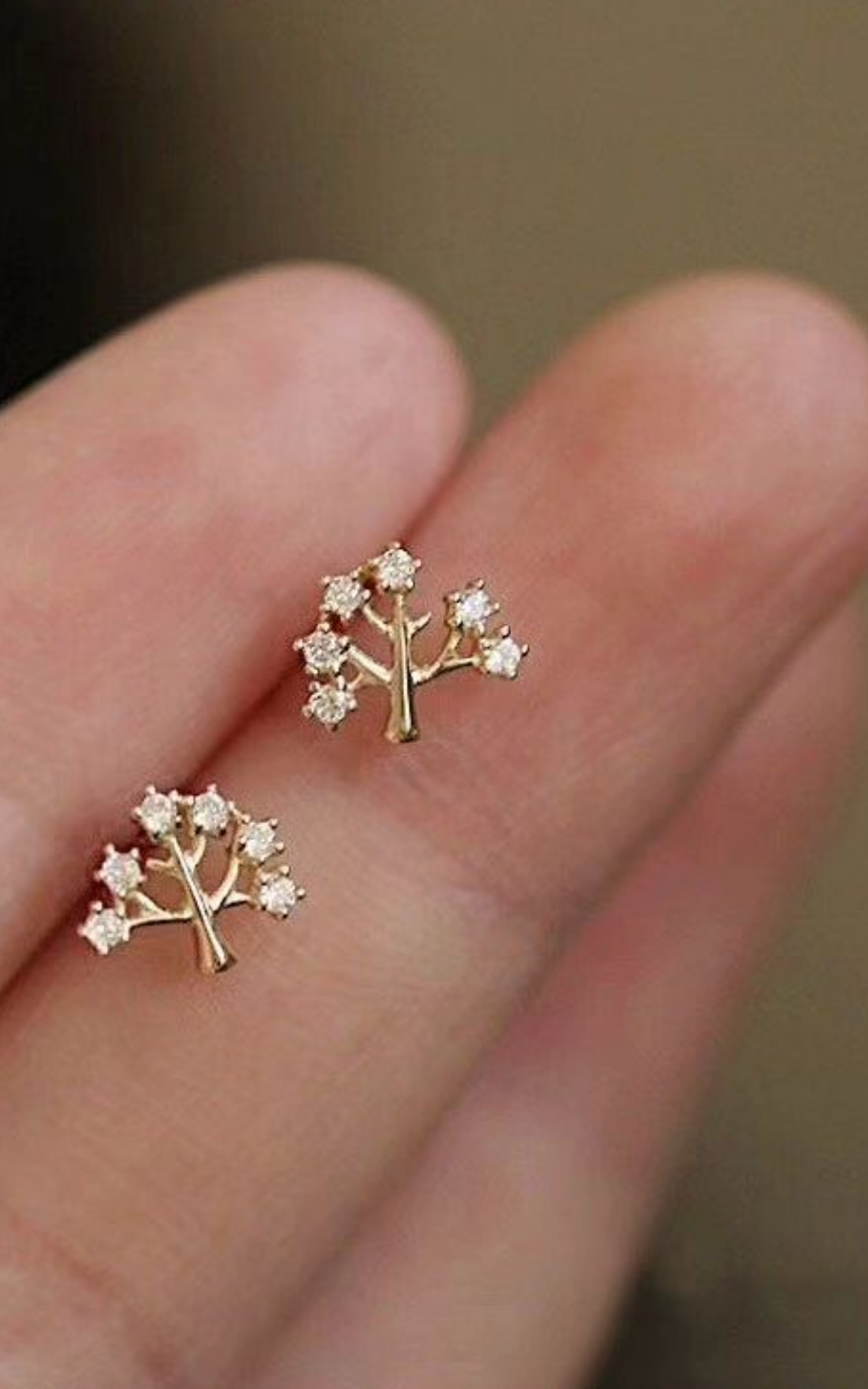 Dainty Tree Earrings