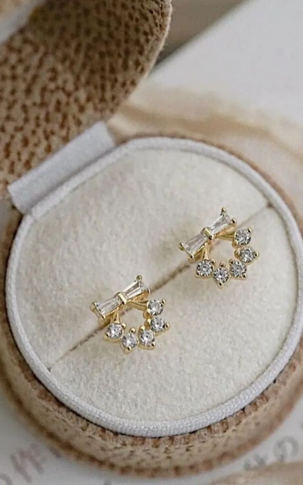 Baguette Bow Earrings