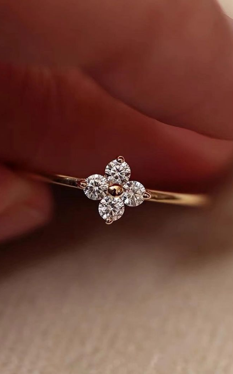 4 clover Ring