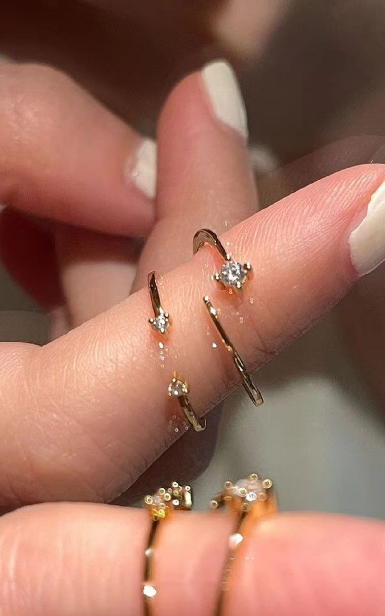 Stack of 2 minimalist Rings