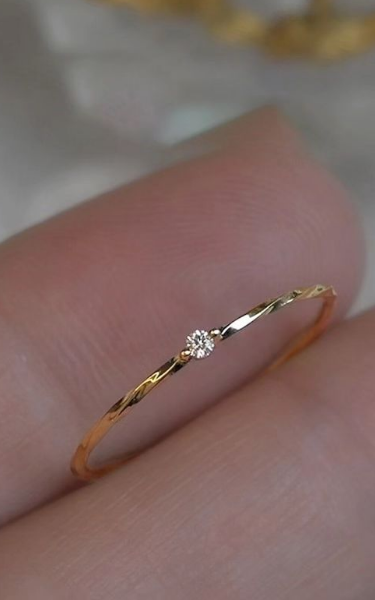 Twisted Solitaire Ring