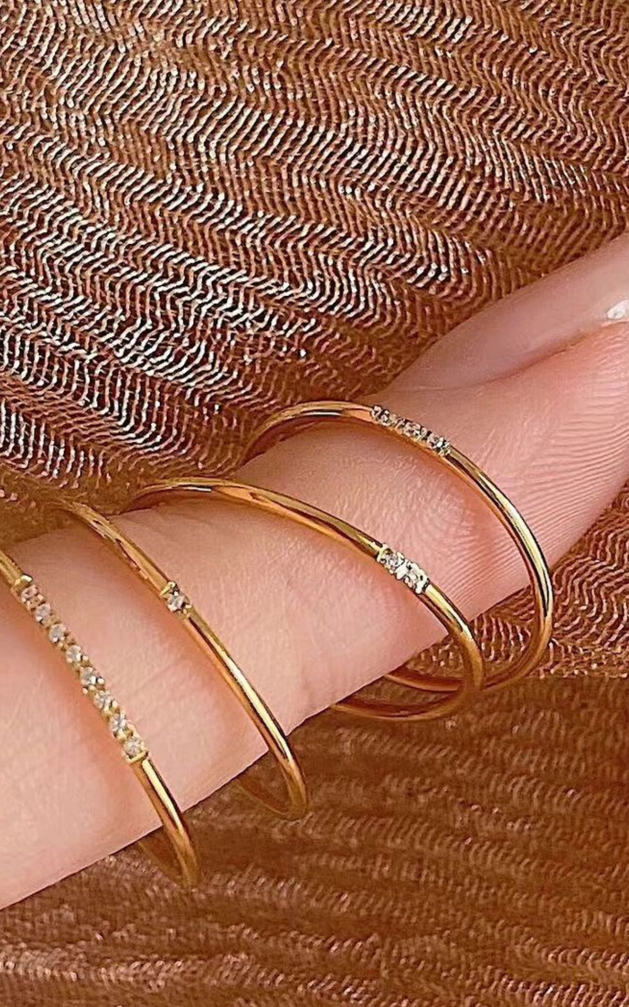 Stack Of 4 dainty rings